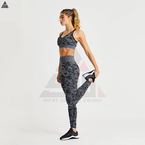 Conjunto de Yoga de 2 Piezas para Mujer, Tallas Grandes, Diseño Sólido, Ligero, Transpirable, de Secado Rápido, Alta Calidad - Product Image 5