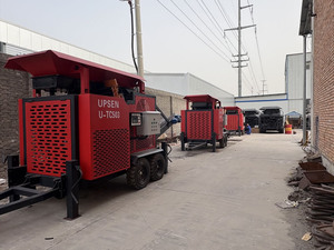 Upsen Utc503 Trailer Mobiele Kaakbreker met Motor, 20t/u Capaciteit, Draagbaar op Wielen voor Recycling - Product Image 2