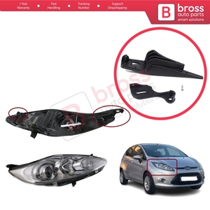 Support de fixation de phare BHL44, kit de réparation de languette de fixation côté droit pour Fiesta MK6 CB1 CCN B299 B409 2008-2013 8A6113W029 - Product Image 5