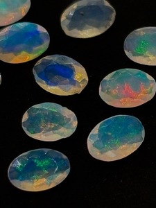 Ethiopian AA Quality Opal 6X4mm Faceted Oval <b>Stone</b> Natural White Gemstone Loose Cut Mehrajudin <b>Gems</b> Third Party Appraisal Color - Product Image 3