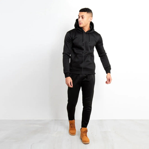 Ensemble de jogging décontracté 100 % coton personnalisé, léger et écologique pour homme - Survêtement de fitness estival - Product Image 1