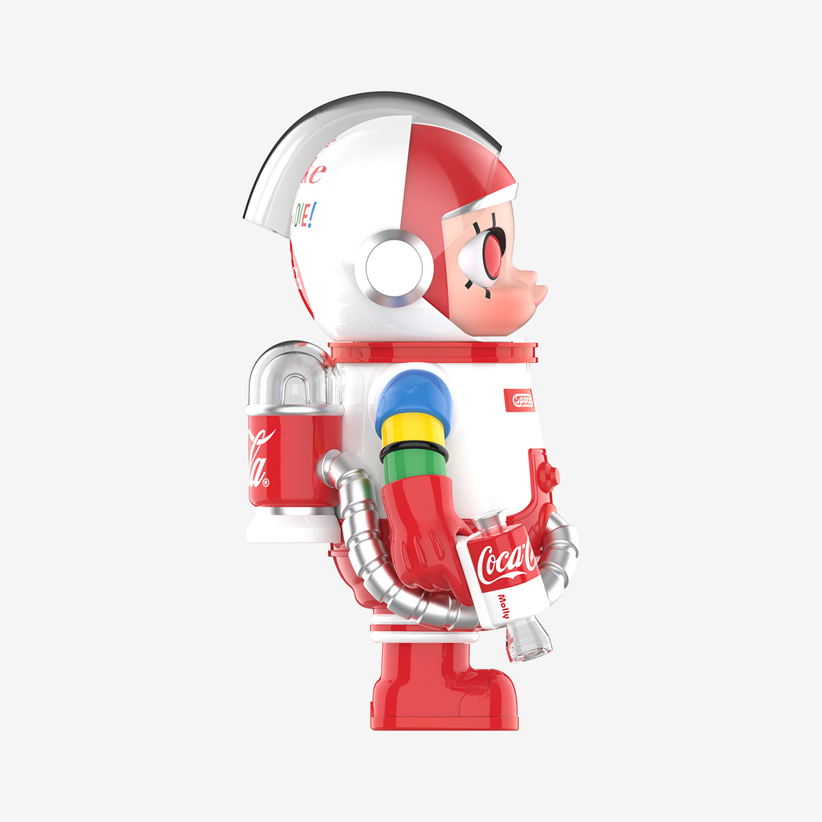 POP MART MEGA SPACE MOLLY 400% TEAM COCA-COLA Figure with PVC ABS