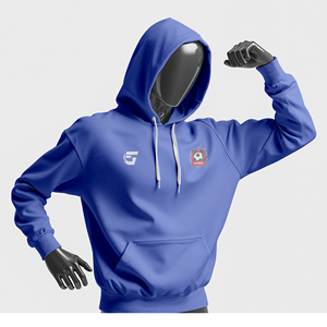 Sweat à capuche sportif personnalisé 100% polyester pour équipes |   Sweat-shirts respirants à séchage rapide, antibactériens, grande taille, pour club - Product Image 4