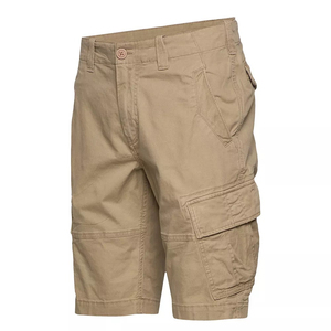 Elastic Waist Casual Breathable Custom Logo Wholesale Quality New Summer Cargo Shorts for Men Comfortable 100% Organic Cotton - Product Image 2