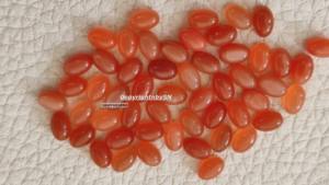 Cabochon de pierre de lune pêche naturelle Lot de pierres précieuses en vrac de forme ovale 3x5mm à 15x20mm Pierre de lune 3D lisse pour bijoux - Product Image 3