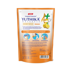 Yuthika Naturals Limón 180ml Lavado de manos 100% Extractos naturales pH equilibrado - Product Image 6