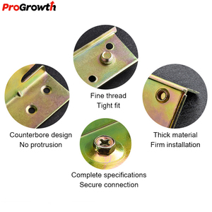 <span class=keywords><strong>Sofa</strong></span> nối nhà sản xuất 4 inch 6 inch Heavy Duty kim loại vít bản lề đồ nội thất phụ kiện phần cứng giường khung cố định - Product Image 4