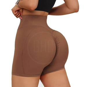 Short crossfit taille haute respirant à séchage rapide pour femmes avec logo personnalisé OEM et marque privée prix de gros - Product Image 3