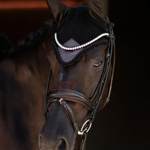 Bonnet de mouche de cheval au crochet confortable lavable léger respirant couvre-oreille Pakistan fait accessoire équestre service OEM - Product Image 6