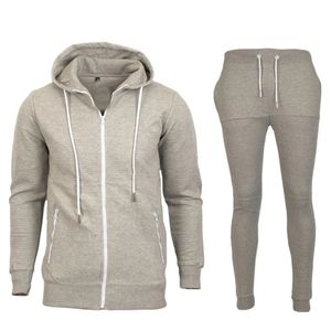 High Quality Custom Men's Plus Size Breathable <b>Tracksuit</b> Autumn Casual Two Piece Zipper Unique Design Wholesale - Product Image 1