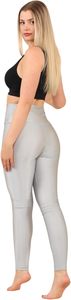 <b>High</b> <b>Waist</b> Yoga Pants <b>with</b> 2 Pockets 9-Inch Length <b>Tummy</b> <b>Control</b> Gym Athletic Running <b>Legging</b> Butt Lifting Solid Pattern <b>Legging</b> - Product Image 5