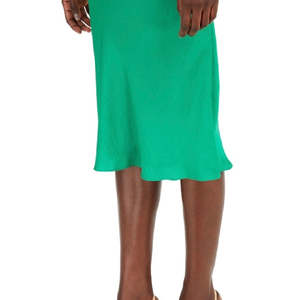 INC International Concepts Gonna Midi in Chiffon Verde Taglio Sbieco con Vita Naturale Morbida per Donna Taglie Forti, Taglia 3X - Product Image 3