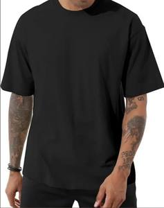 T-shirt décontracté pour homme, coupe slim, 100% coton, haute qualité, streetwear, blanc, poids lourd, logo personnalisé imprimé, sport - Product Image 6