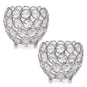 Lujosos centros de mesa para bodas, soporte votivo de cristal, forma redonda para bodas, eventos, fiestas, decoraciones de mesa - Product Image 2