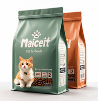 Sac d'emballage pour aliments pour animaux de compagnie (chiens et chats) en Mylar à fond plat, grande capacité, avec fermeture éclair, personnalisable, 1 kg, 2 kg, 3 kg, 5 kg, 10 kg, 15 kg, 20 kg