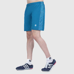 Shorts sportifs style urbain, couleur Teal, 100% polyester, taille élastique, confortables, tissés, imprimés par sublimation, taille XXS - Product Image 1