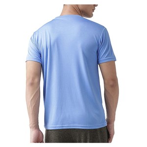 Vente en gros 100% polyester T-shirts de course à coupe sèche pour hommes T-shirt de course tricoté court imprimé personnalisé - Product Image 2