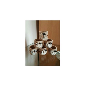 Derniers anneaux de serviette en rotin de forme ronde de qualité supérieure pour les fêtes de mariage et les décorations de table de restaurant - Product Image 4