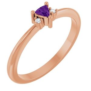 Anillo con Acentos de Joyería Fina de 14K Stuller 72435:201P, Diseño Geométrico en Platino con Piedras Naturales, Baño de Rodio, Certificado IGI SI - Product Image 1