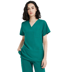 Uniformes hospitaliers d'été personnalisables, vêtements de soins infirmiers extensibles confortables, ensembles d'uniformes élégants dans des couleurs personnalisées - Product Image 1