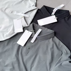 Camisa Casual de Negocios para Hombre GREY Y42, Manga Corta, Cuello Sin Costuras, 300 Gramos, Estilo Veraniego, Nueva Colección - Product Image 4