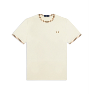 T-shirt Oversize Fred Perry XXL in Cotone 100% con Bordi a Contrasto, Manica Corta, Stampa, Vestibilità Slim, Rosa - Product Image 1