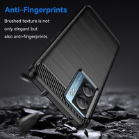 Coque de téléphone portable tendance antichoc en fibre de carbone brossée pour iPhone 17/16/15 Pro Max, coque souple