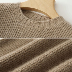 Robe décontractée pour femmes 100% laine pure Coupe ajustée Maxi plissée avec taille naturelle Motif de robe en laine unie personnalisé - Product Image 3