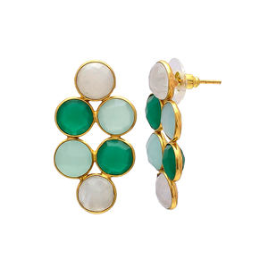 New Arrival <b>Long</b> Tassels <b>Earrings</b> Unique Colours Gemstone <b>Earrings</b> Classic Design <b>Earrings</b> by Gemstone - Product Image 2