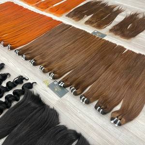 Couleur chaude 2024 !!! Os Cheveux Raides Vietnam Humain Os droit Machine trame Genius trame marché Africain Marché Américain - Product Image 4