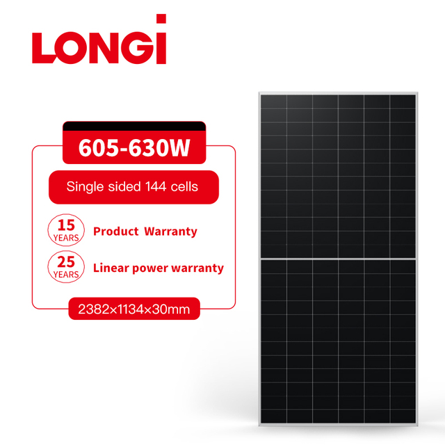 Solar Panels Manufacturer 605W 610W 620W 625W PERC Cells Solar Panels for Residential Use
