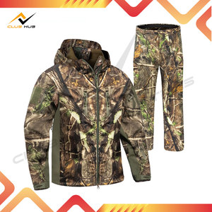 Ensemble veste et pantalon de chasse pour homme, imperméable, respirant, en toile, doublure chaude, imprimé camouflage, vêtements de chasse d'extérieur - Product Image 2