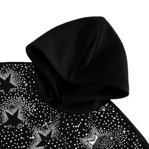 Sweat-shirts surdimensionnés premium entièrement ornés de strass, style streetwear Y2K, avec logo personnalisé, en tissu épais, fournisseur en gros - Product Image 6