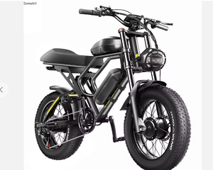 20" Retro Electric <b>Mountain</b> <b>Bike</b> 3000W 48V Full Suspension Steel <b>Frame</b> Disc Brake Fat Tires 60KM/H E-<b>bike</b> - Product Image 1
