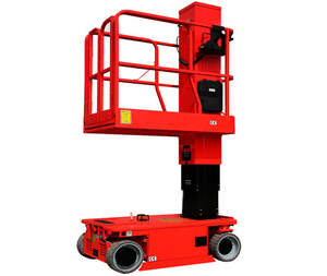 Plataforma Elevadora Vertical Autopropulsada de 8m CE, Mini Plataforma Elevadora de Mástil, Plataformas Aéreas Portátiles para Uso en Fábrica - Product Image 1