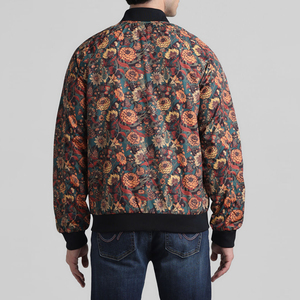 Chaqueta Bomber de Lona con Cuello Alto y Logotipo Personalizado para Hombre, Profesional, Transpirable, de Alta Calidad, Venta al Por Mayor 2026 - Product Image 4