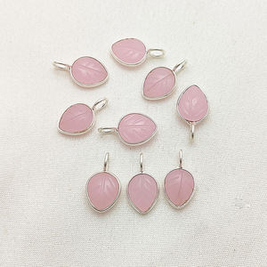 925 argent or Vermeil éthéré feuille sculpture Semi précieux pendentif breloques à la main ethnique bijoux fins et bricolage artisanat fournitures - Product Image 6