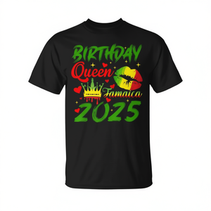T-shirt Promozionale da Donna 2025 Birthday Queen Jamaica - Product Image 2