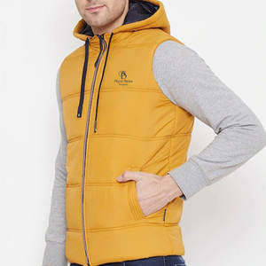 Chaleco acolchado para hombre hecho a medida de alta calidad, estilo informal con carcasa de nailon, temporada de invierno, tela de poliéster, producto superior, venta completa - Product Image 2