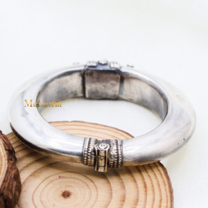 Traditional Handmade Openable <b>Bracelet</b> <b>Silver</b> Kada 925 Sterling <b>Silver</b> Bangle Jewelry for Wholesale - Product Image 6