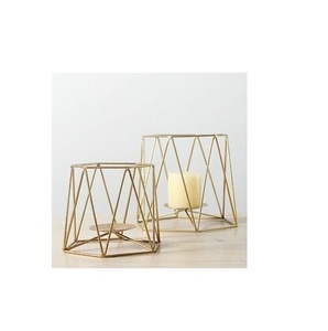 Ot-Soporte de vela de metal dorado para artículos decorativos del hogar y tamaño personalizado, precio barato con oferta - Product Image 4