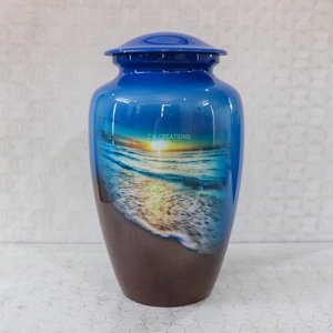 Hot Sale <b>Urns</b> High Quality Picture Printed Aluminum Adult Cremation <b>Urns</b> <b>for</b> Human <b>Ashes</b> Funeral Supplies at Wholesale Price - Product Image 5