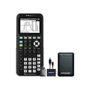 Calculatrice graphique Texas Instruments Ti-84 Plus - Noire, disponible avec un ensemble complet - Product Image 1