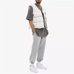 High Street Mens Down Vest Transpirable de gran tamaño Logotipo personalizado OEM Algodón acolchado Puffer Bubble Jacket Chaleco Cálido Casual Invierno - Product Image 3