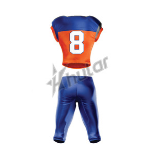 Vente en gros de maillots de football américain personnalisés de haute qualité pour hommes et enfants, ensemble OEM de sublimation avec élasthanne et logo - Product Image 4