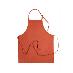 Tela reciclada logotipo personalizado cocina hornear Bar Café Chef delantal ajustable Unisex algodón lona delantales con bolsillo - Product Image 3