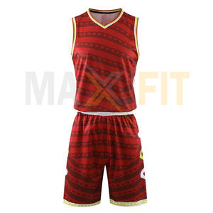 MAXFIT ENTREPRISES Uniforme de basket-ball personnalisé Vêtements de sport confortables Logo imprimé Dernier style Prix d'usine Services OEM - Product Image 1