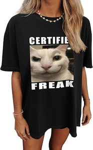 Camiseta holgada de algodón de gran tamaño para mujer, camiseta de moda con logotipo personalizado de fábrica OEM - Product Image 4