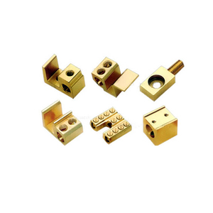 Borne en laiton directe d'usine 6.3 connexion d'alimentation connecteur de borne femelle pour automobile 0.3 épaisseur - Product Image 5