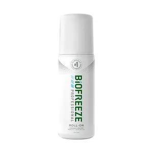 Premium kalite 144 Roll-on şişe Biofreeze profesyonel ağrı giderici jel boğaz kaslarında ağrıyı hafifletmeye yardımcı olur